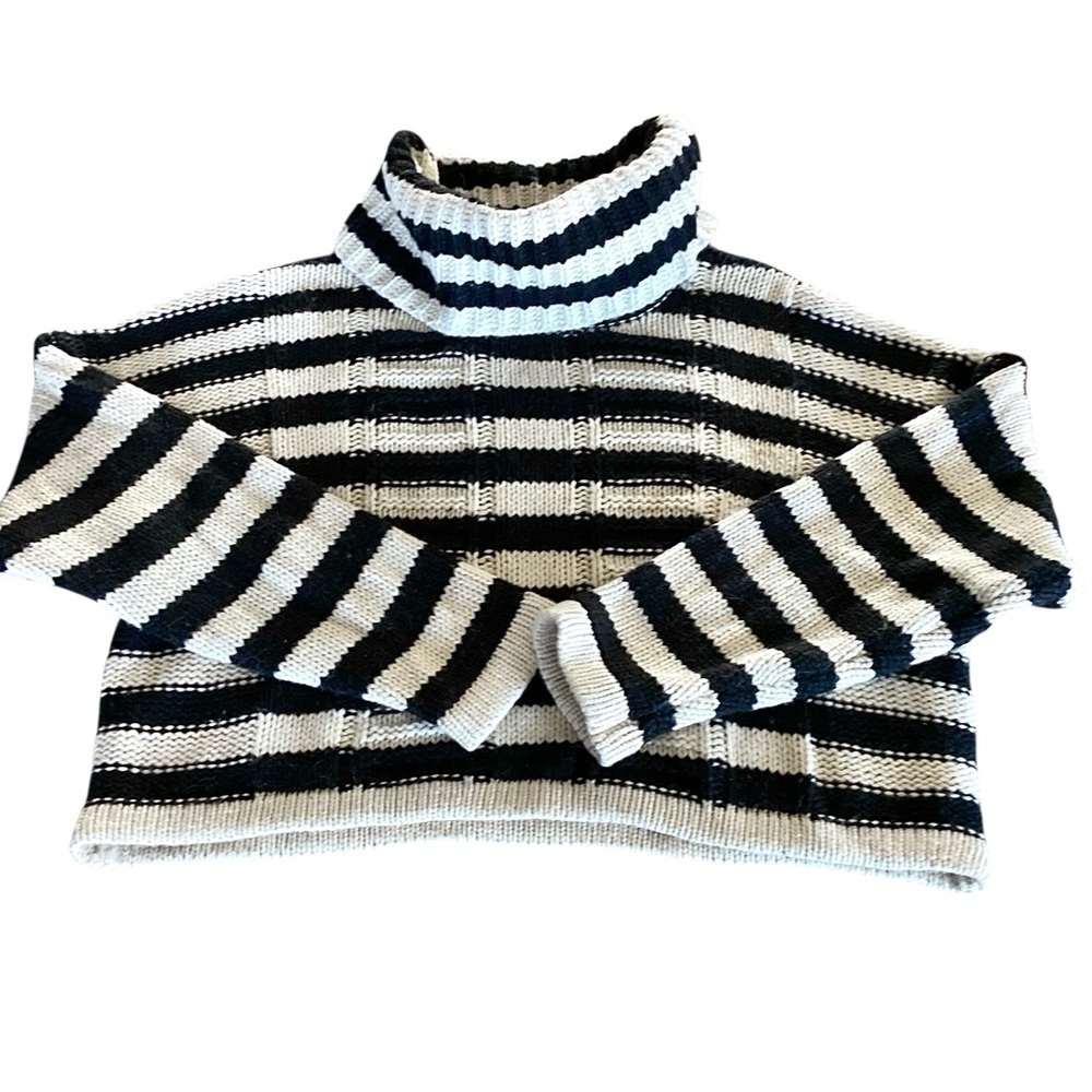 Hippie Laundry Striped Turtleneck Sweater Long Sleeves Women’s Size Large